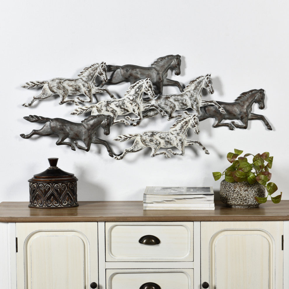 Dutton Off to the Races Metal Wall Art