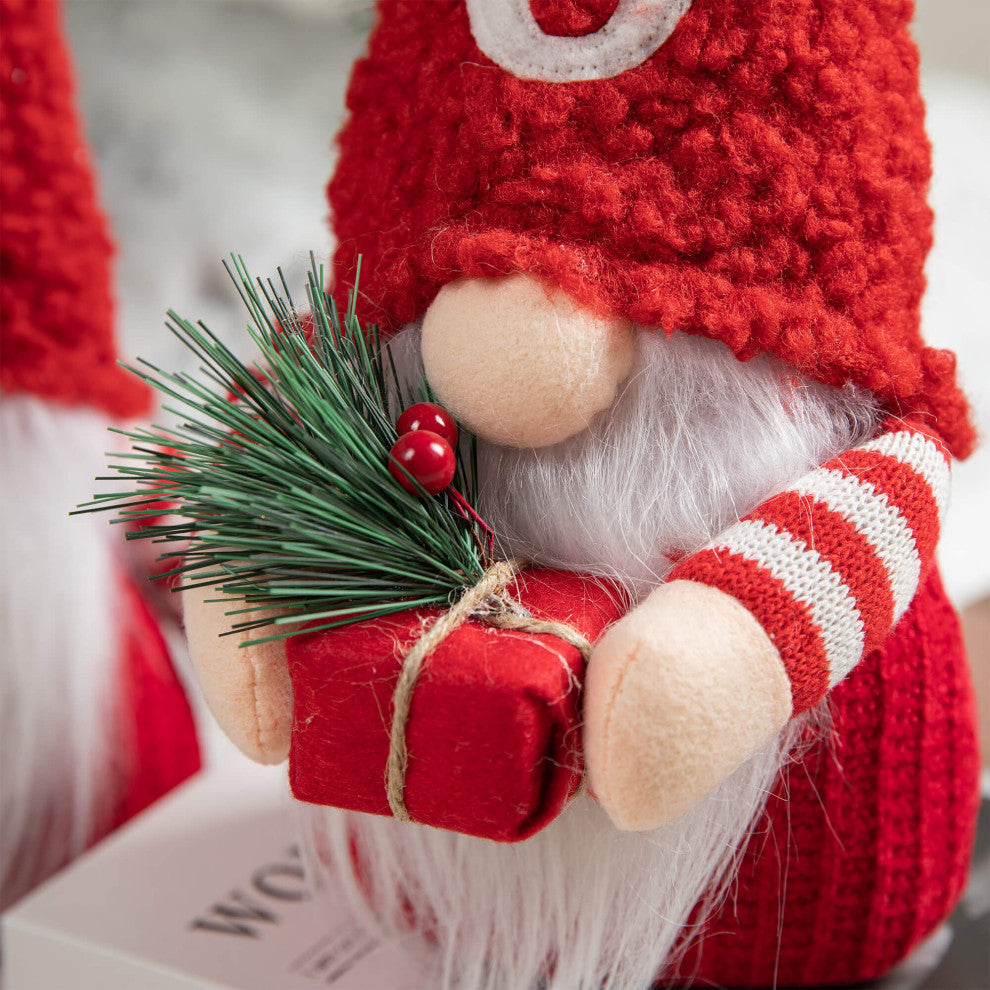 Fabric JOY Christmas Gnome Decor, 3-Piece Set