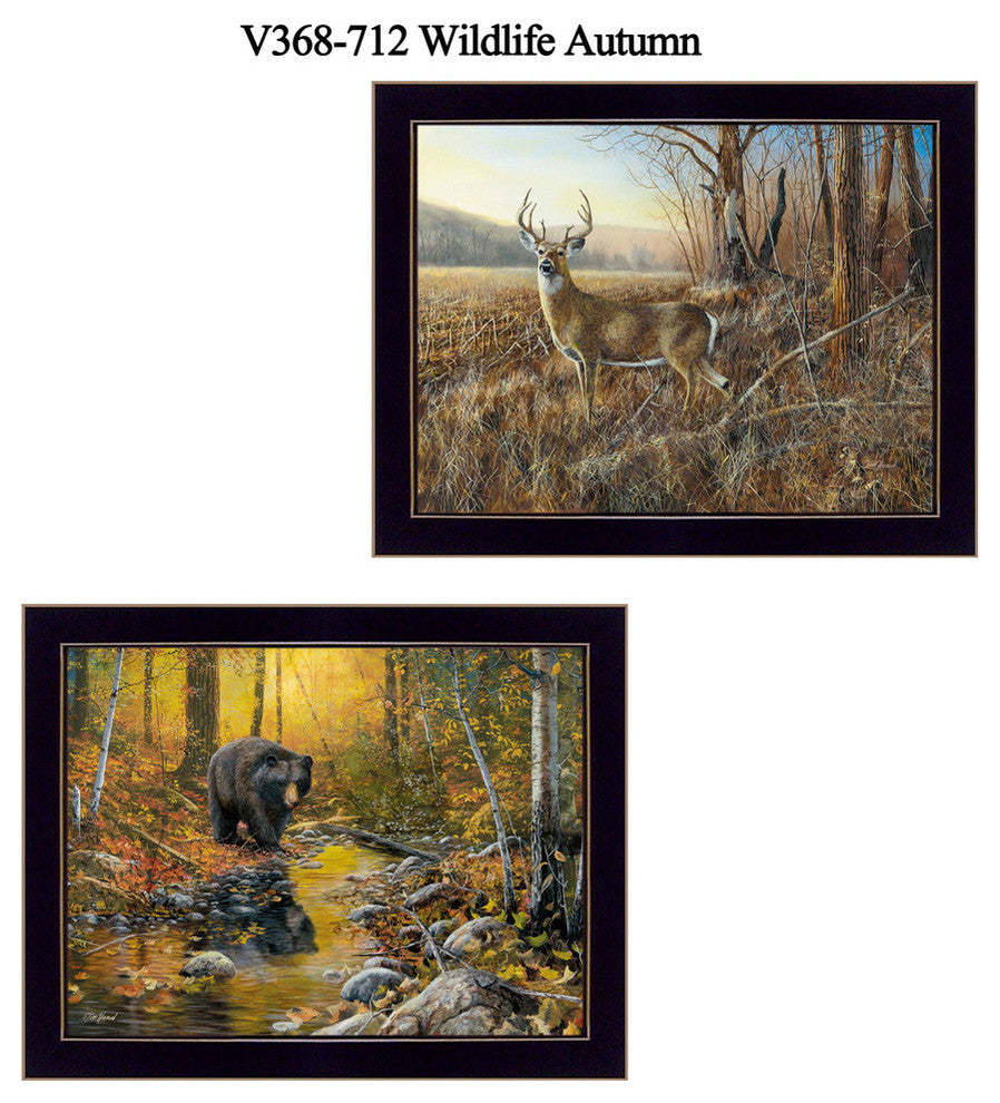 "Wildlife Autumn" Collection By Jim Hansen, Printed Wall Art, Black Frame