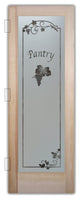 Pantry Door - Grape Cluster Grape Ivy - Douglas Fir (stain grade) - 30" x...