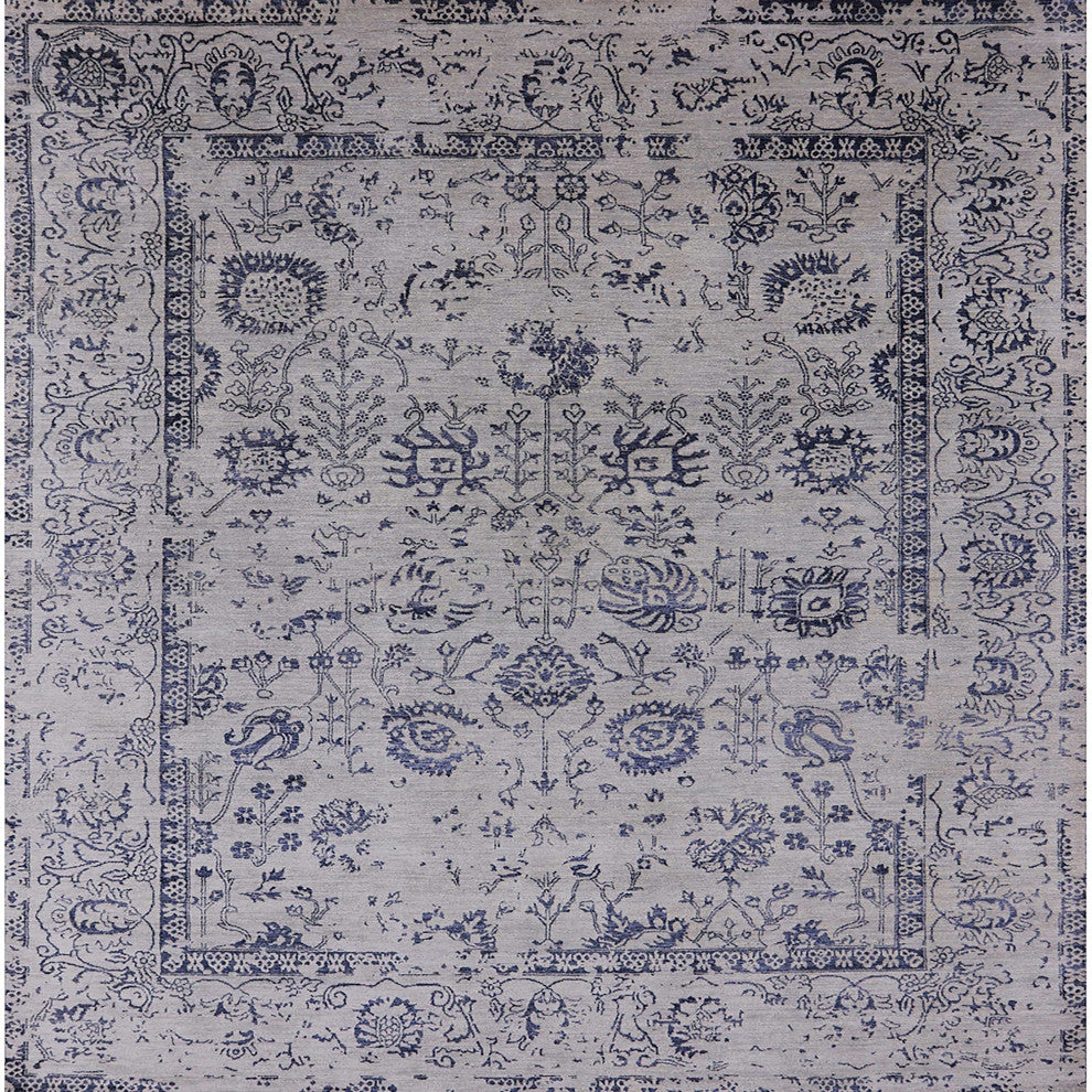 Ahgly Company Indoor Square Mid-Century Modern Area Rugs, 5' Square