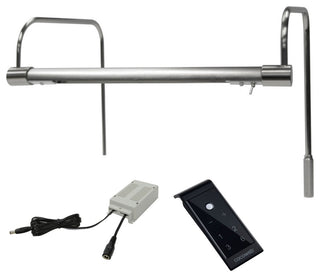 12" Tru-Slim Gallery Light, Satin Nickel With Plug-in and Remote