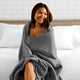 Bare Home Polar Fleece Lightweight Blanket, Gray, King