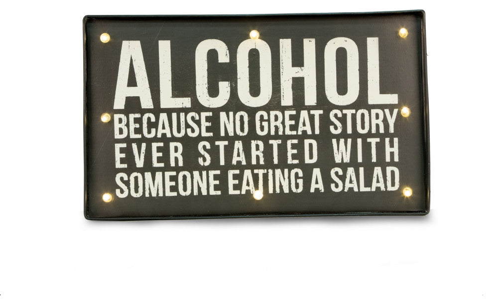 Alcohol Sign, Led Lighted, Wall Mountable