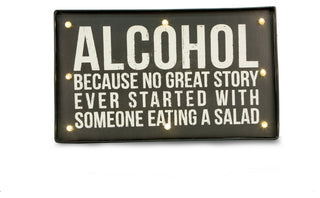 Alcohol Sign, Led Lighted, Wall Mountable
