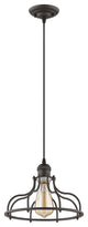 Jaxon 1-Light Rubbed Bronze Ceiling Mini Pendant 10"