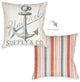 Maritime Anchor Outdoor Pillow, 18"x18"