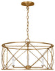 Beatrix 4-Light Indoor Large Lantern Pendant, Antique Gild Gold