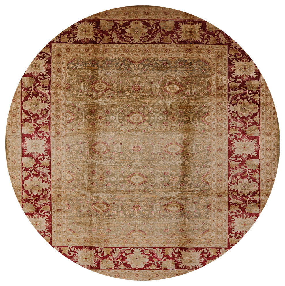 Ahgly Company Indoor Round Mid-Century Modern Area Rugs, 4' Round