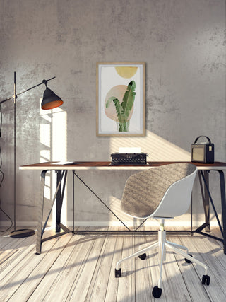 "Desktop Planter II" Framed Painting Print