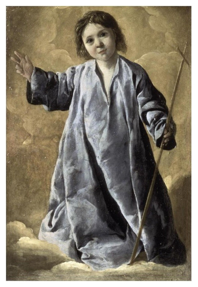 "Christ Child" Digital Paper Print by Francisco de Zurbaran, 17"x24"