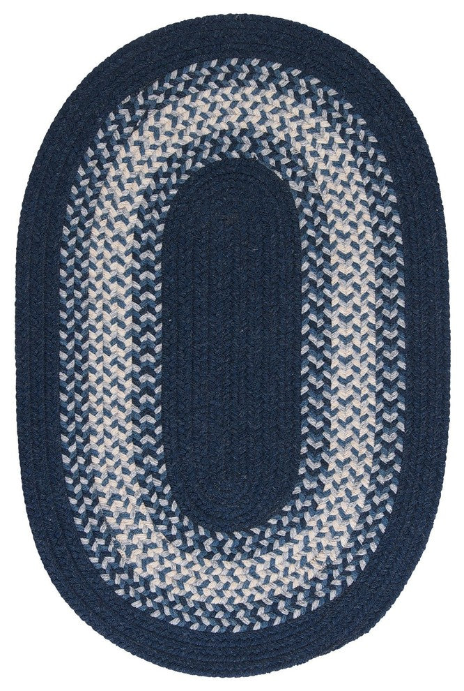 Colonial Mills North Ridge NG59 Navy Traditional Area Rug, 4' Round
