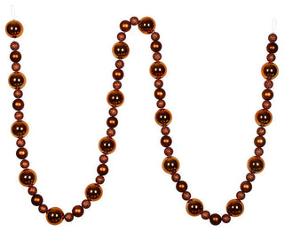 Vickerman N181788 9' Copper Assorted Ball Christmas Garland Ornament