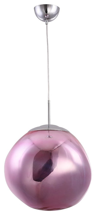 15" Single ORB Pendant Light, Pink