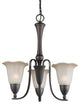 Woodbridge Lighting Kingston Chandelier, 3-Light, 24"x25.75"