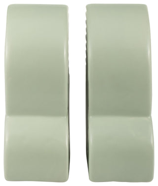 Ceramic Set of 2 13X10" Arches Bookends, Cucumber