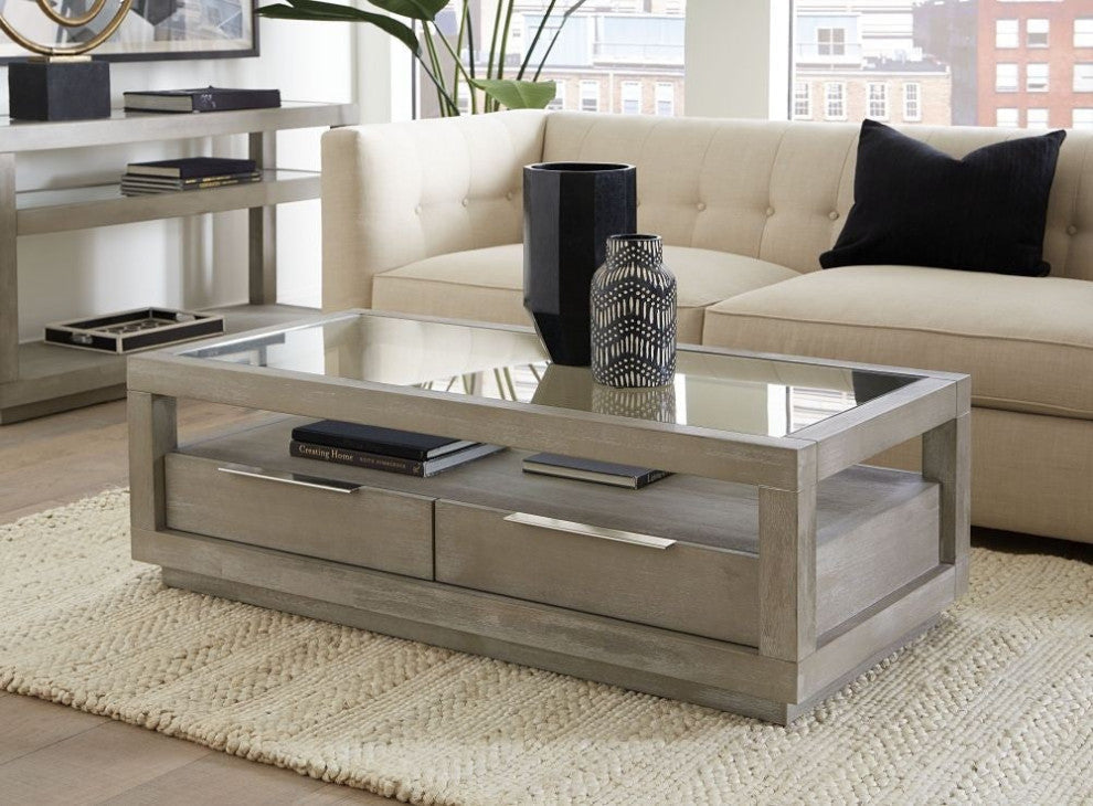 Modus Oxford 2-Drawer Coffee Table, Mineral