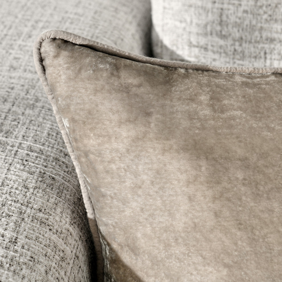 Lexington Viscose Silk Blend Throw Pillow by Kosas Home, Natural, 14x26