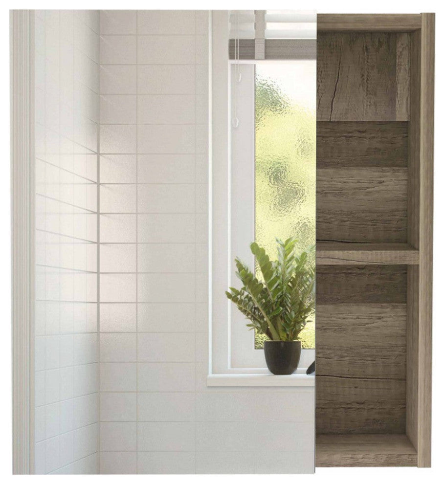 Medicine Cabinet Mirror Clifton, Bathroom, Pine