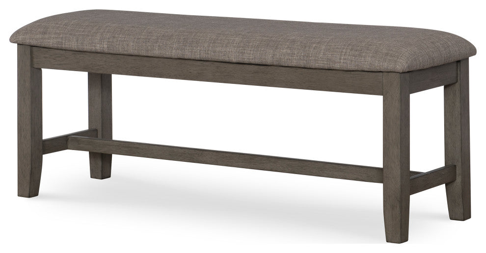 Allston Park Gray Farmhouse Bench