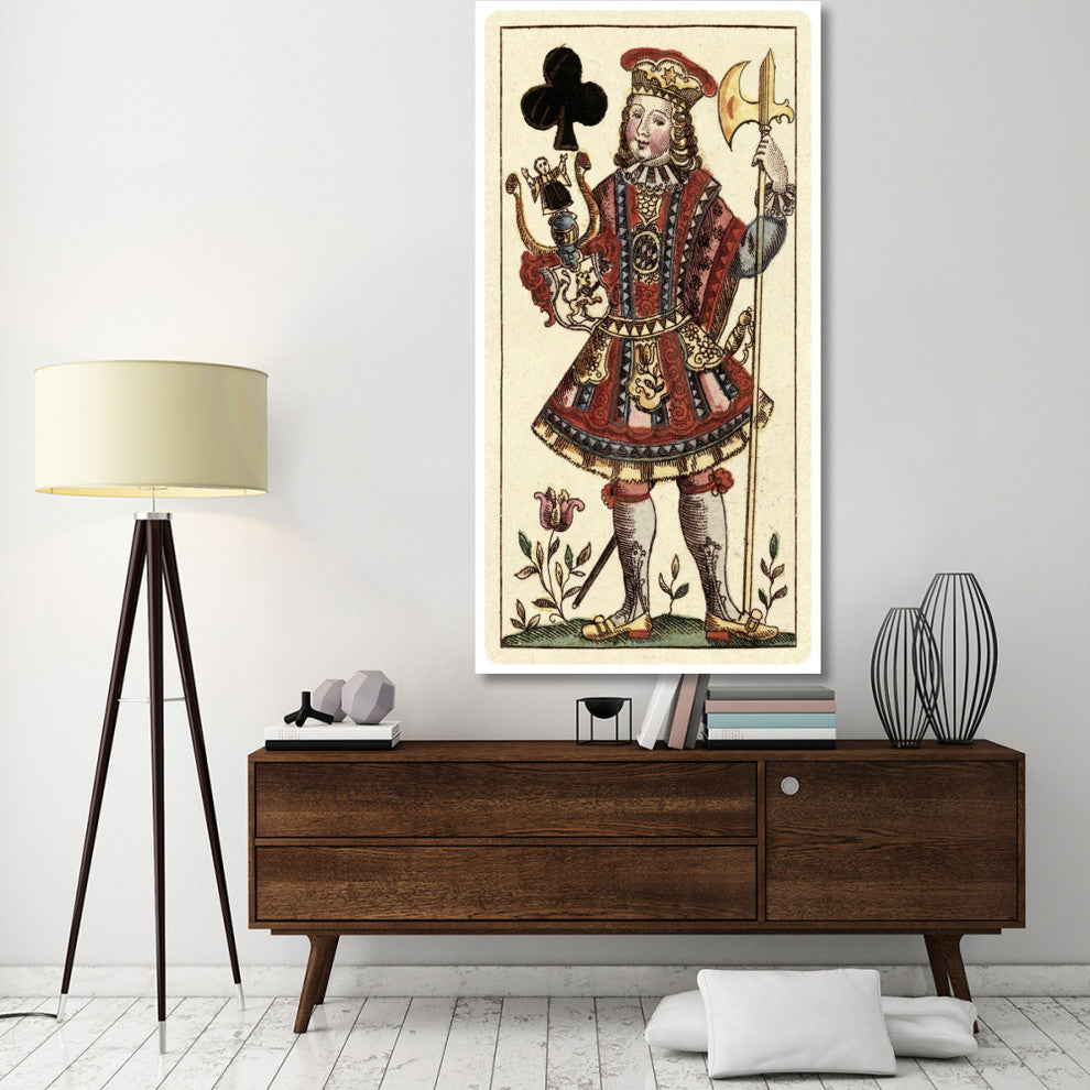 "Knave of Clubs (Bauern Hochzeit Deck)" Paper Art, 38"x74"
