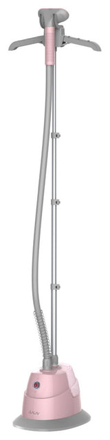 Single-Bar Garment Steamer With 360 Swivel Folding Adjustable Hanger, Blush