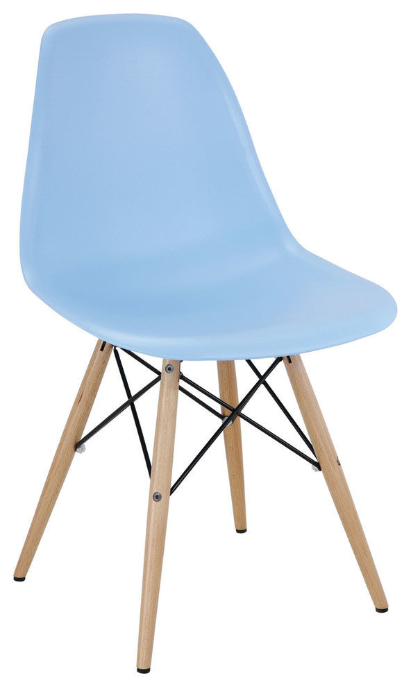 Modern Contemporary Kitchen Dining Side Chair Light Blue