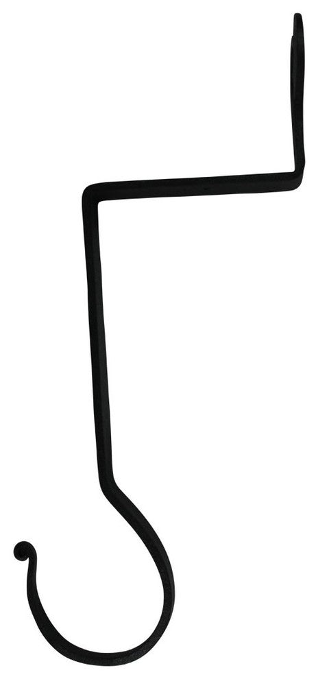 Christmas Stocking Holder Hanger 10" H Black Wrought Iron Decorative Heart