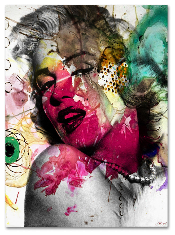 'Marilyn Monroe II' Canvas Art by Mark Ashkenazi
