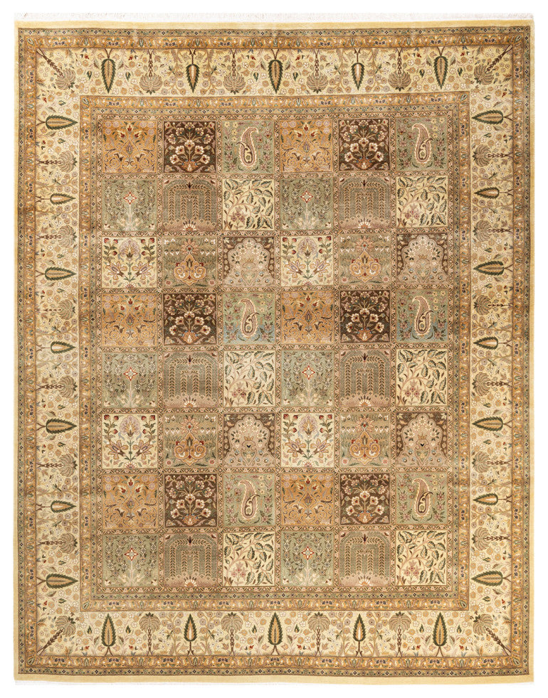 Ahmadnagar, One-of-a-Kind Hand-Knotted Area Rug Ivory, 8'2"x10'3"