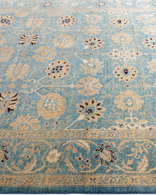 Overdyed, One-of-a-Kind Hand-Knotted Area Rug Blue, 6'1"x9'0"