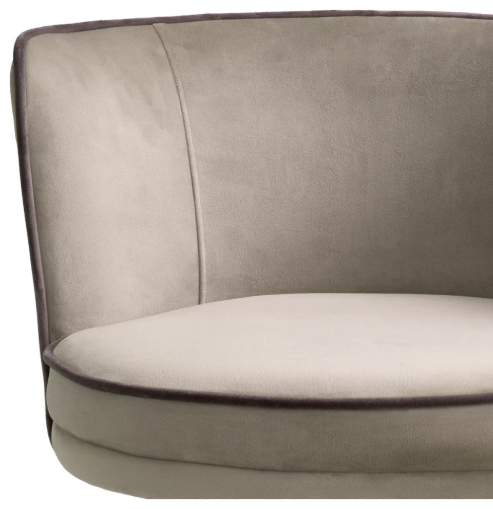 Modern Swivel Bar Stool, Eichholtz Grenada, Dark Gray