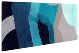"Puzzle Blues A" Frameless Free Floating Panel Graphic Wall Art, 72"x36"