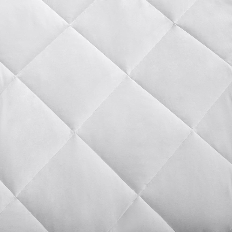 Sleep Philosophy Microfiber HeiQ Smart Temp Treament Waterproof Mattress Pad, Fu