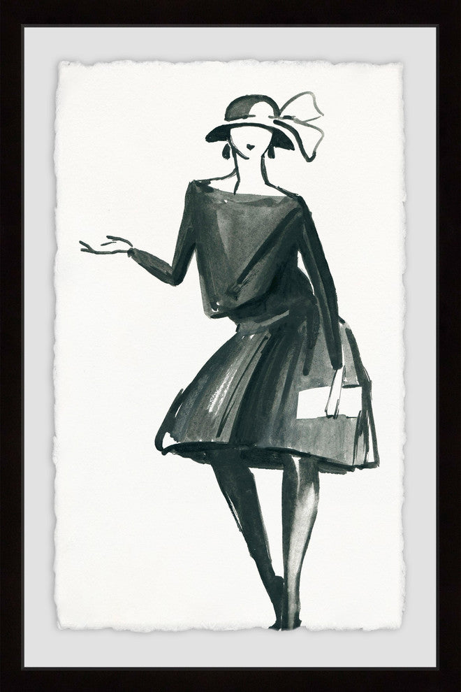 "1920's Glamour" Framed Painting Print, 16"x24"