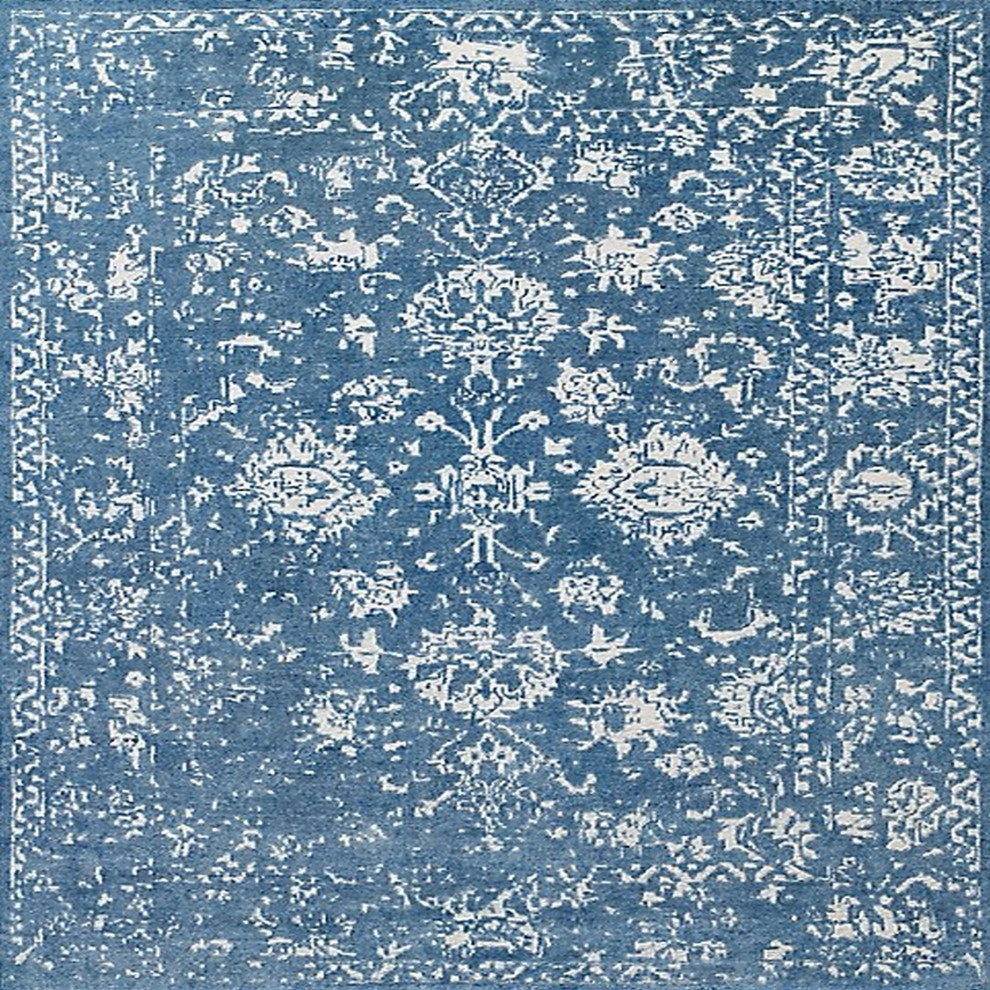 Ahgly Company Indoor Square Mid-Century Modern Area Rugs, 8' Square