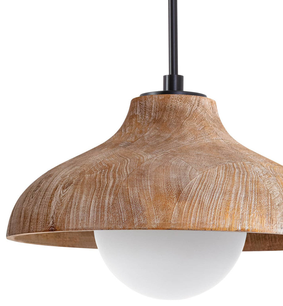 Surfside Wood Pendant, Neutral