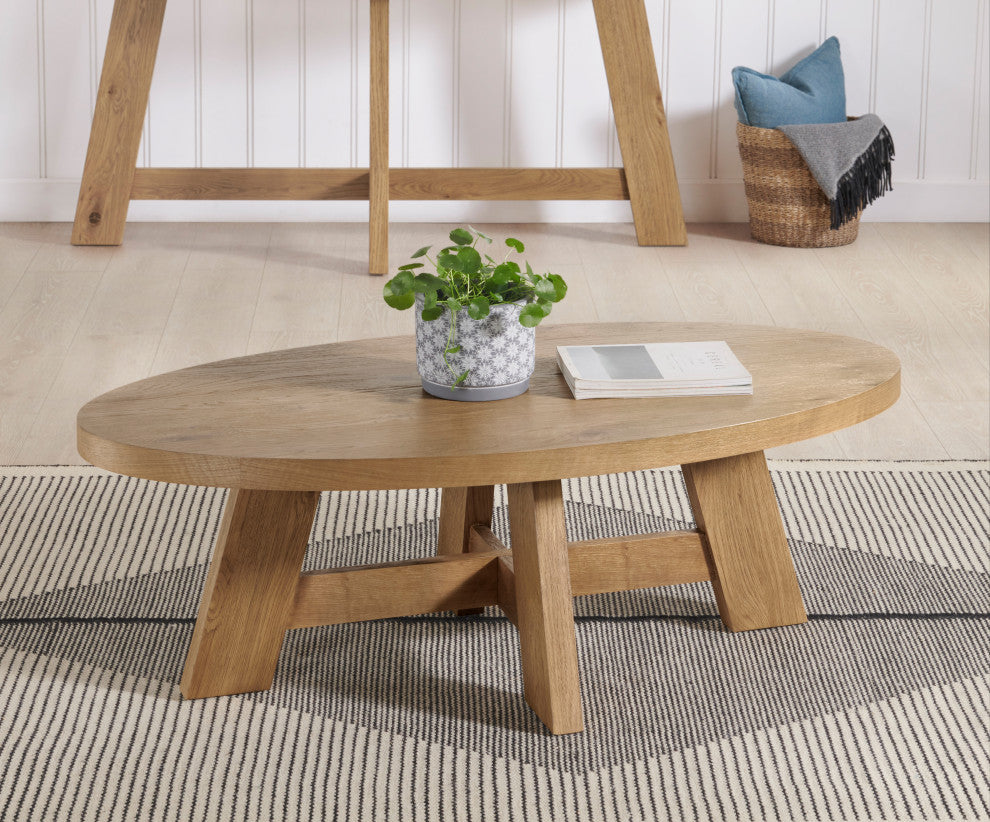 BoHo Natural Oval Coffee Table