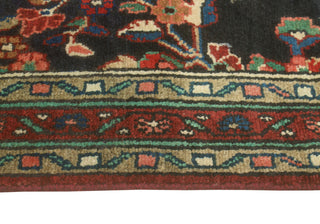 Fine Vintage Distressed Benon Navy/Ivory Runner, 3'8 x 9'11