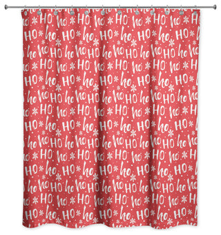 Ho Ho Ho Pattern 71x74 Shower Curtain
