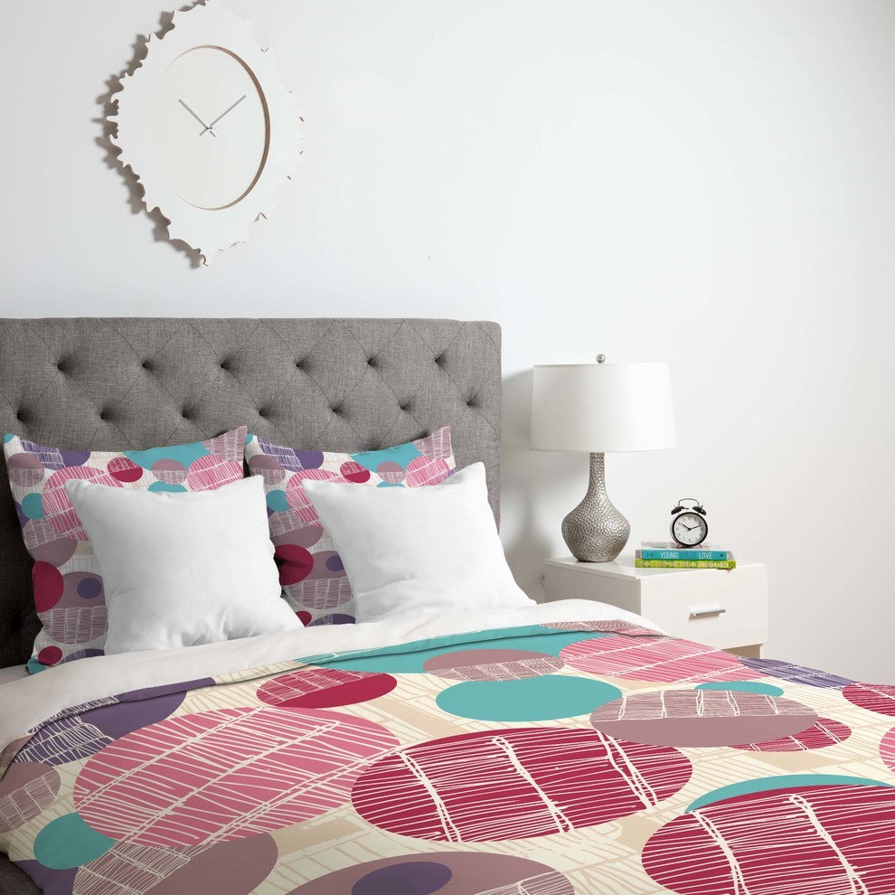 Deny Designs Rachael Taylor Textured Geo 1 Duvet Cover - Lightweight