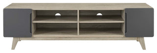 Natural Gray Tread 70" Media Console TV Stand
