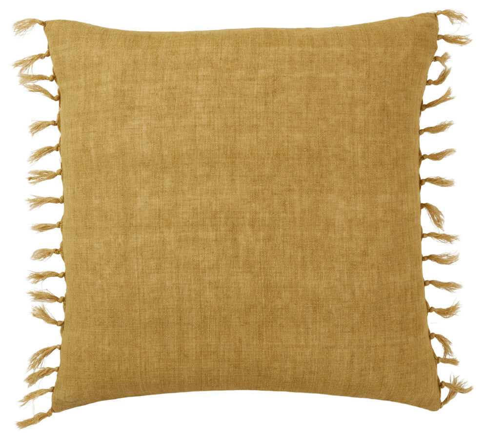 Jaipur Living Majere Solid Citron Down Pillow 20" Square
