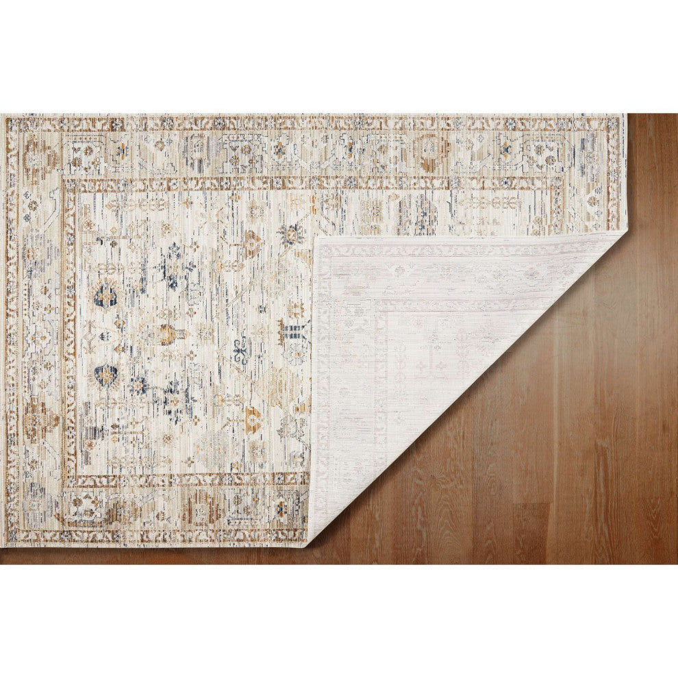 Ava Diamond Medallion Area Rug, Ivory, 3'3"x5'3"