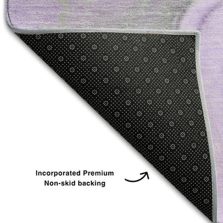 Premium Machine Washable Mayfield AMF506 Purple 2'3" x 7'6" Runner Rug