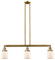 INNOVATIONS LIGHTING 213-BB-G51-LED Small Bell 3 Light Island Light