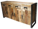 Timbergirl Industrial Reclaimed Wood 4 Door 4 Drawer Sideboard