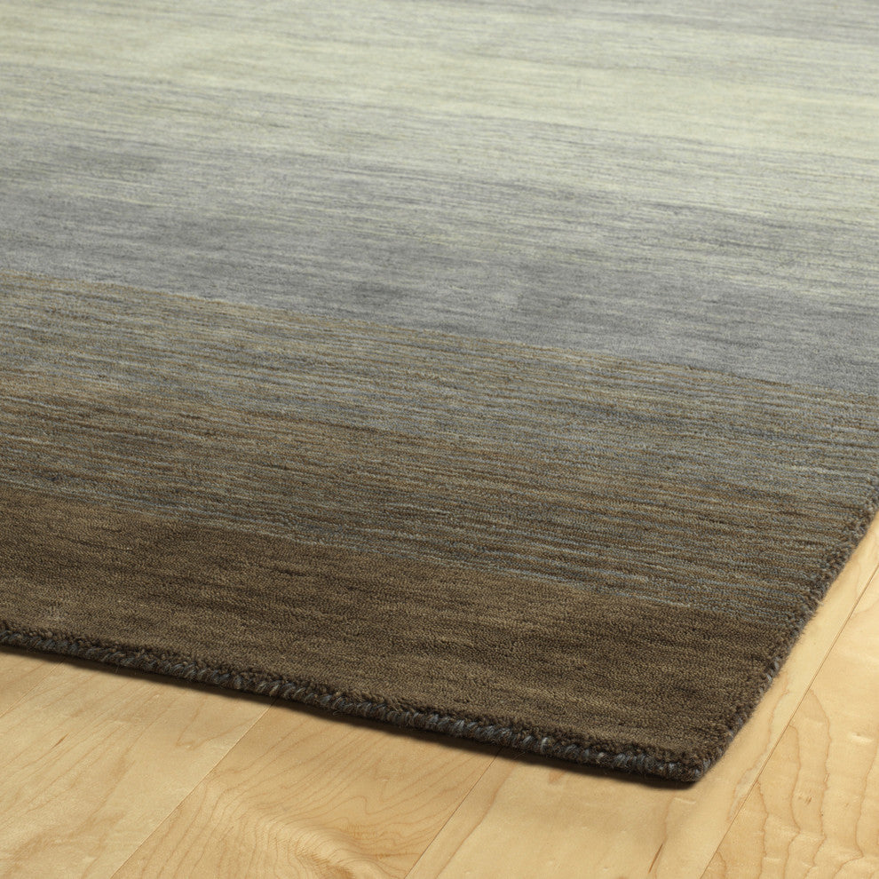 Kaleen Shades Handmade Rug, Brown, 9'6"x13'