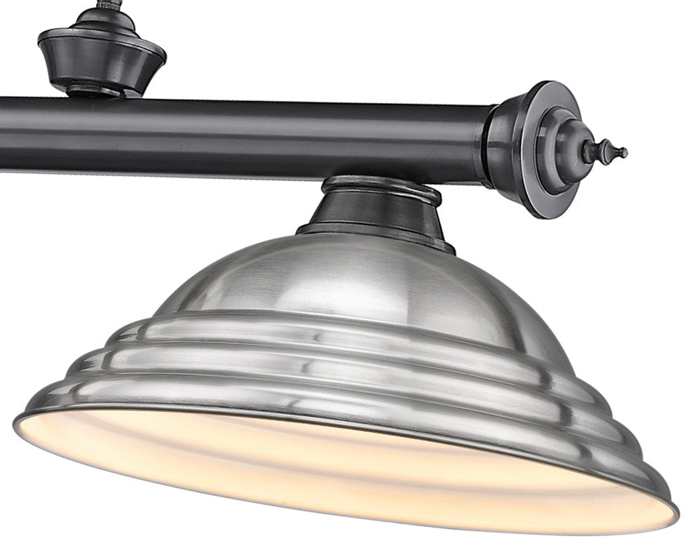 Zlite 2306-3BP-SBN 3-Light Billiard, Brushed Nickel