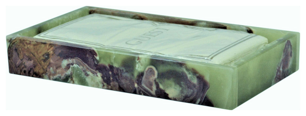 Mytus Collection Guest Towel Tray, Whirl Green Onyx